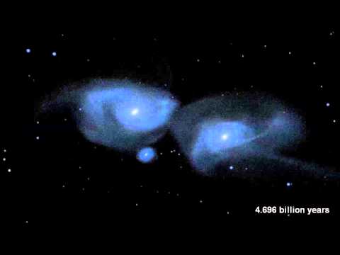 Youtube: Milky Way and Andromeda Galaxies Collision Simulated | Video