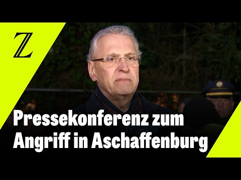 Youtube: Kleinkind und Mann sterben durch Messerangriff in Aschaffenburg | Bayerns Innenminister informiert