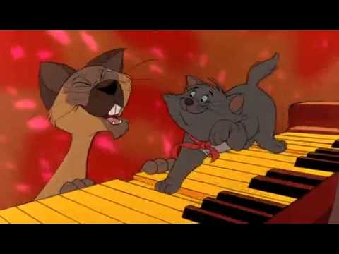 Youtube: Aristocats Katzen brauchen viel Musik (Deutsch)