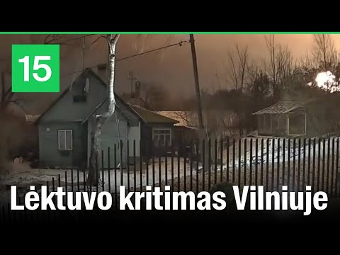 Youtube: Nufilmuotas lėktuvo kritimas Vilniuje