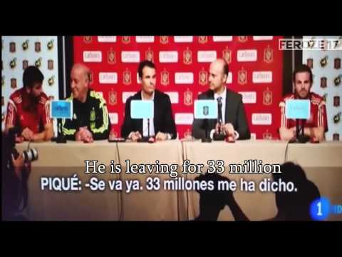 Youtube: Pique: Fabregas is leaving for 33 million (English Subtitles) #CFC