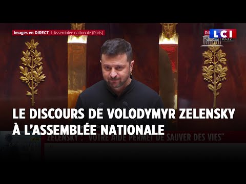 Youtube: "Merci la France" : Le discours de Volodymyr Zelensky devant les députés à l'Assemblée nationale