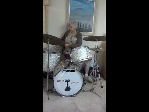 Youtube: Old lady SLAYING ON DRUMS