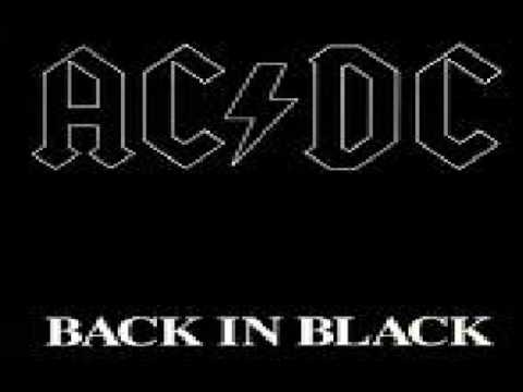 Youtube: AC/DC - BACK IN BLACK MUSIC WITH LYRICS
