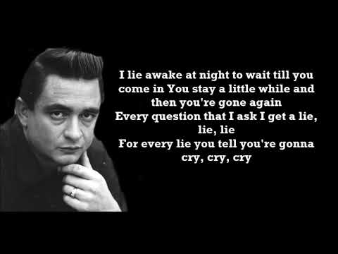 Youtube: Cry, Cry, Cry, Johnny Cash with Lyrics