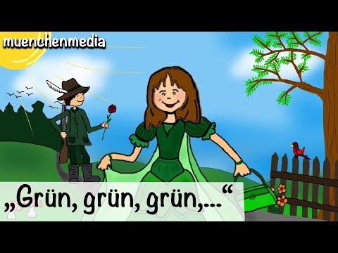 Youtube: 🎵 Grün, grün, grün sind alle meine Kleider - Kinderlieder zum Mitsingen | Kinderlieder