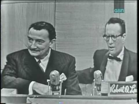 Youtube: Salvador Dali on "The Name's the Same" (first appearance, January 19, 1954)
