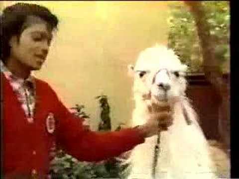 Youtube: Michael Jackson and Louie the Llama