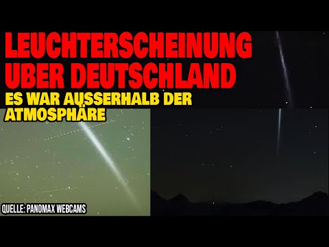 Youtube: Leuchterscheinung über Deutschland - Ausserhalb der Atmosphäre