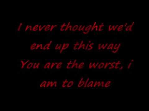 Youtube: Hawthorne Heights - Dead in the Water (lyrics)