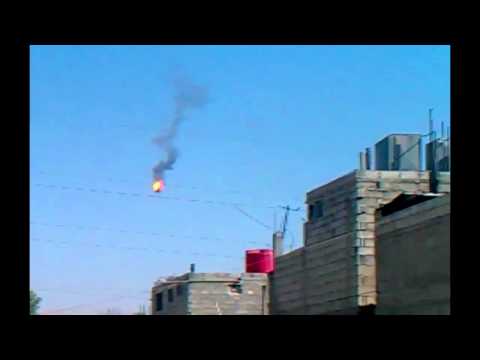 Youtube: القابون |27-8| سقوط مروحية لجيش النظام من قبل الجيش الحر