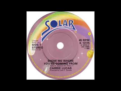 Youtube: Carrie Lucas - Show Me Where You're Coming From (Dj ''S'' Rework)
