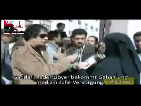 Youtube: Anti Libyen Propaganda "Gaddafi zieht eine bettelnde Frau aus"