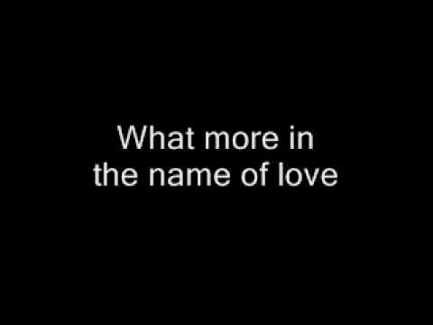 Youtube: U2-Pride (In the Name of Love) lyrics