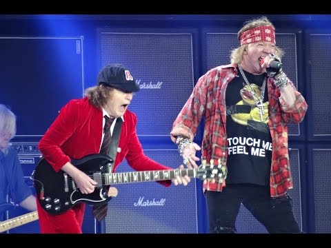 Youtube: AC/DC and Axl Rose BACK IN BLACK HD Ceres Park, Aarhus, Denmark, June 12, 2016