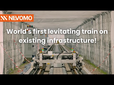 Youtube: World's first levitating train on existing infrastructure! | MagRail by Nevomo