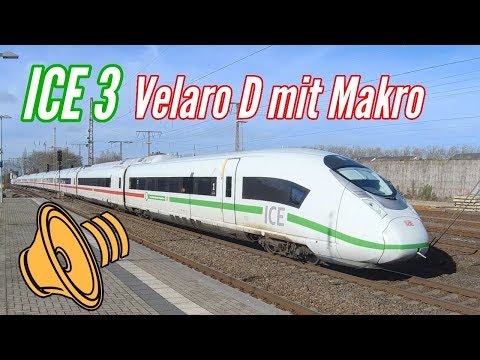 Youtube: ICE 3 Velaro D mit Makro ... und die Bahn im Pott wird immer grüner!