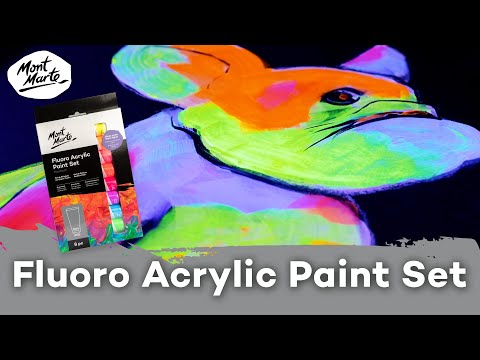 Youtube: Fluoro Acrylic Paint Set Demo