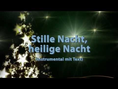 Youtube: Stille Nacht Heilige Nacht instrumental - mit Text