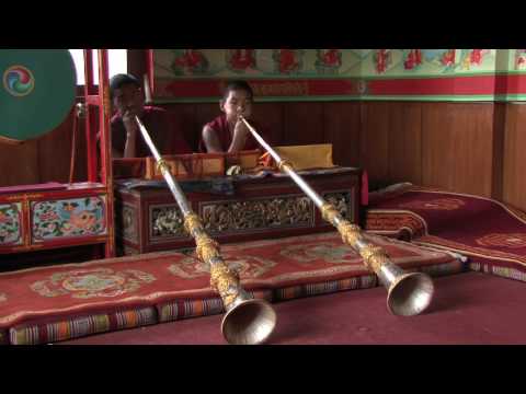 Youtube: Traditional Tibetan Music instrument  played by students of Jonangpa Monastery, Kathmandu, Nepal