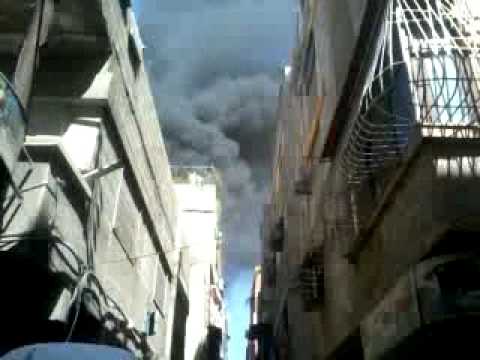 Youtube: للإعلام سقوط القذائف على المدنيين في مخيم اليرموك 7/9/2012