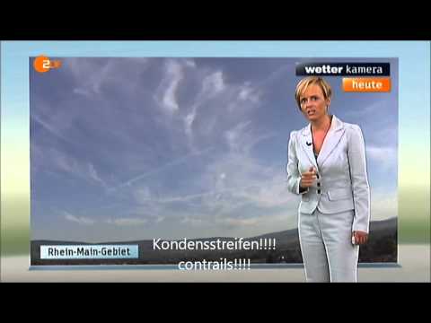 Youtube: Kondensstreifen im ZDF Wetterbericht 24.07.2012 Chemtrails