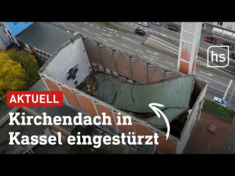 Youtube: Großeinsatz in Kassel: Dach der Elisabethkirche ist eingestürzt | hessenschau