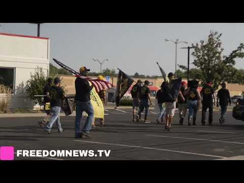 Youtube: Proud Boys Marching in Springfield Ohio following Rumors