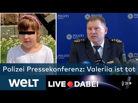 Youtube: PRESSEKONFERENZ: Valeriia ist tot - Polizei findet Leiche im Waldstück bei Döbeln | WELT Stream