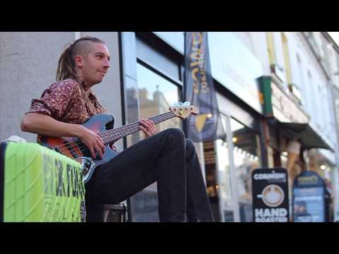 Youtube: Dr Funk "Drop D" Marcus Miller Inspired 🎸Amazing Bass from the Street Sessions Performance 📍Newquay