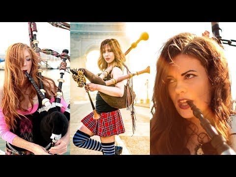 Youtube: Shipping Up To Boston/Enter Sandman - Bagpipe Cover (The Snake Charmer x Goddesses of Bagpipe)