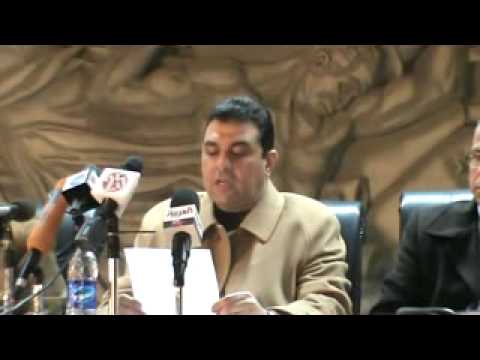 Youtube: المؤتمر الصحفي مع الرائد حسام الدين العواك في القاهرة تلاوة البيان 14 12 2011 ج2