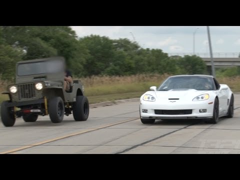 Youtube: ZR-1 Corvette vs LSx Willy's Jeep