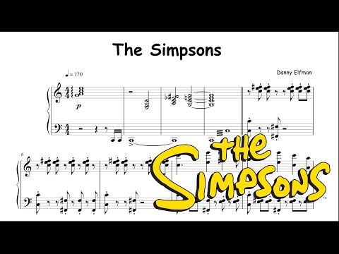 Youtube: The Simpsons Main Theme for Piano