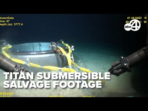 Youtube: Coast Guard releases remotely operated vehicle footage from Titan submersible salvage