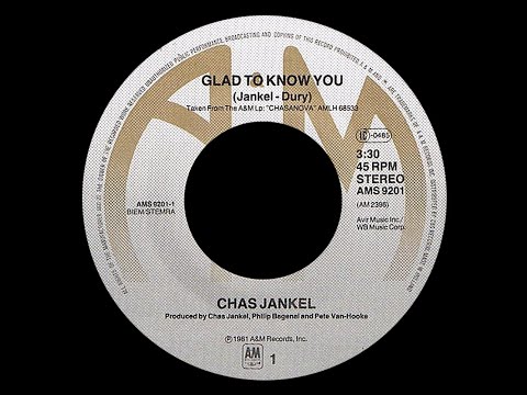 Youtube: Chaz Jankel ~ Glad To Know You 1982 Funky Purrfection Version