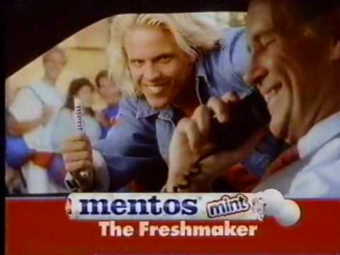 Youtube: 1992 Mentos Commercial: The Freshmaker