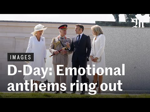 Youtube: D-Day commemorations: 'La Marseillaise' and 'God Save the King' anthems play