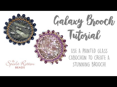 Youtube: Galaxy Brooch Tutorial 🌌 with Bead Embroidery - Beading Tutorial