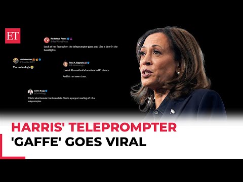 Youtube: Kamala Harris stuck on ‘32 days’ after teleprompter glitch at Michigan rally