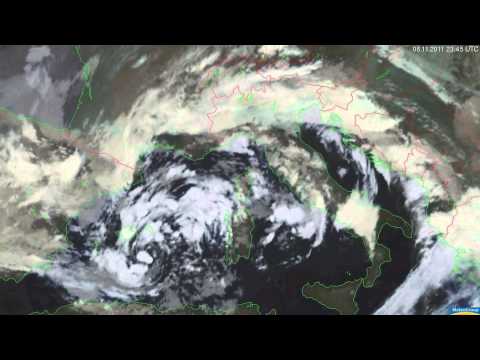 Youtube: Tropensturm 01M (ROLF) über dem Mittelmeer