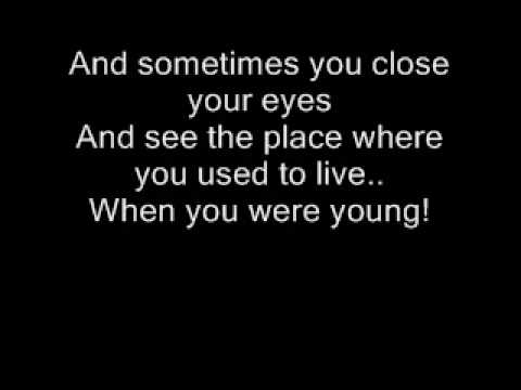 Youtube: The Killers - When You Were Young Lyrics