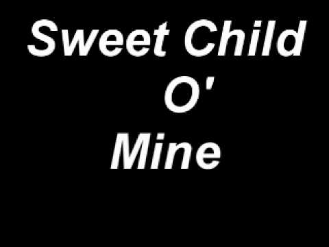 Youtube: sweet child o mine lyrics