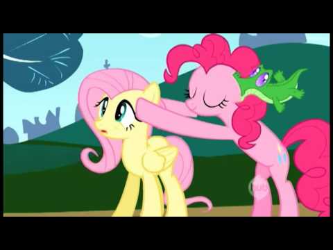 Youtube: Fluttershy and Pinkie teach Rainbow Dash what love is...