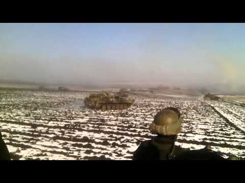 Youtube: Попытка прорыва ВСУ под Петровским - 14 февраля 2015 года