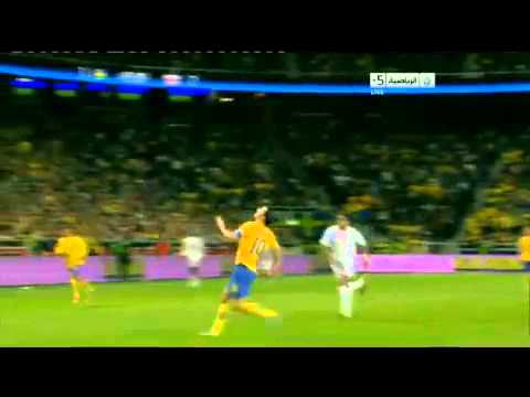 Youtube: Ibrahimovic amazing bicycle kick Sweden 4 - 2 England