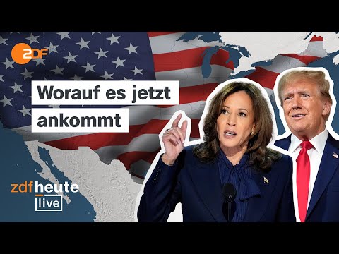 Youtube: Harris vs. Trump: So steht es im Rennen um das Weiße Haus | Analyse bei ZDFheute live