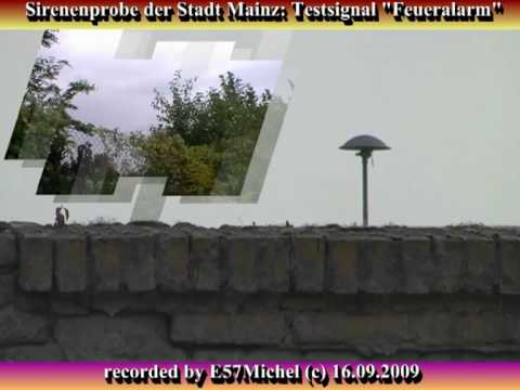 Youtube: Sirenenalarm in Mainz - siren test of Mainz - fire drill