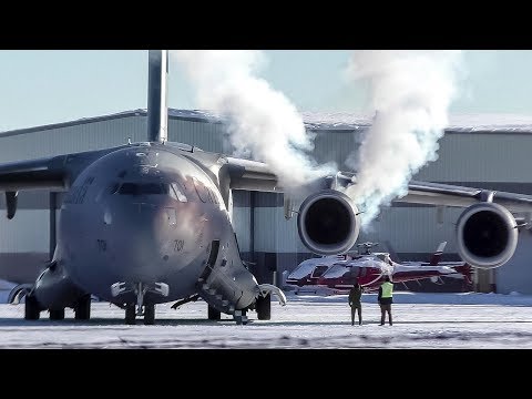 Youtube: SMOKY COLD START | RCAF CC-177 Globemaster III [177701] Departing Calgary Airport