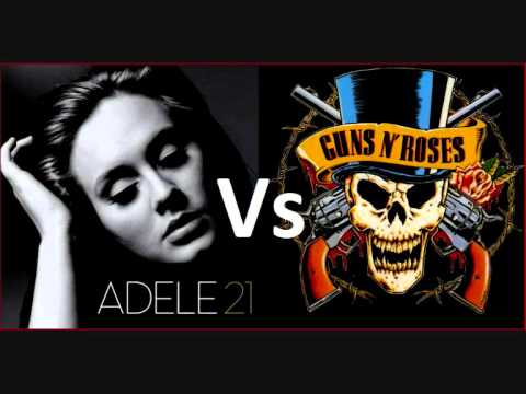 Youtube: Adele Vs Guns N' Roses - 'Someone Likes Knockin' On Heaven's Door' (MASH UP BY @daftbeatles)